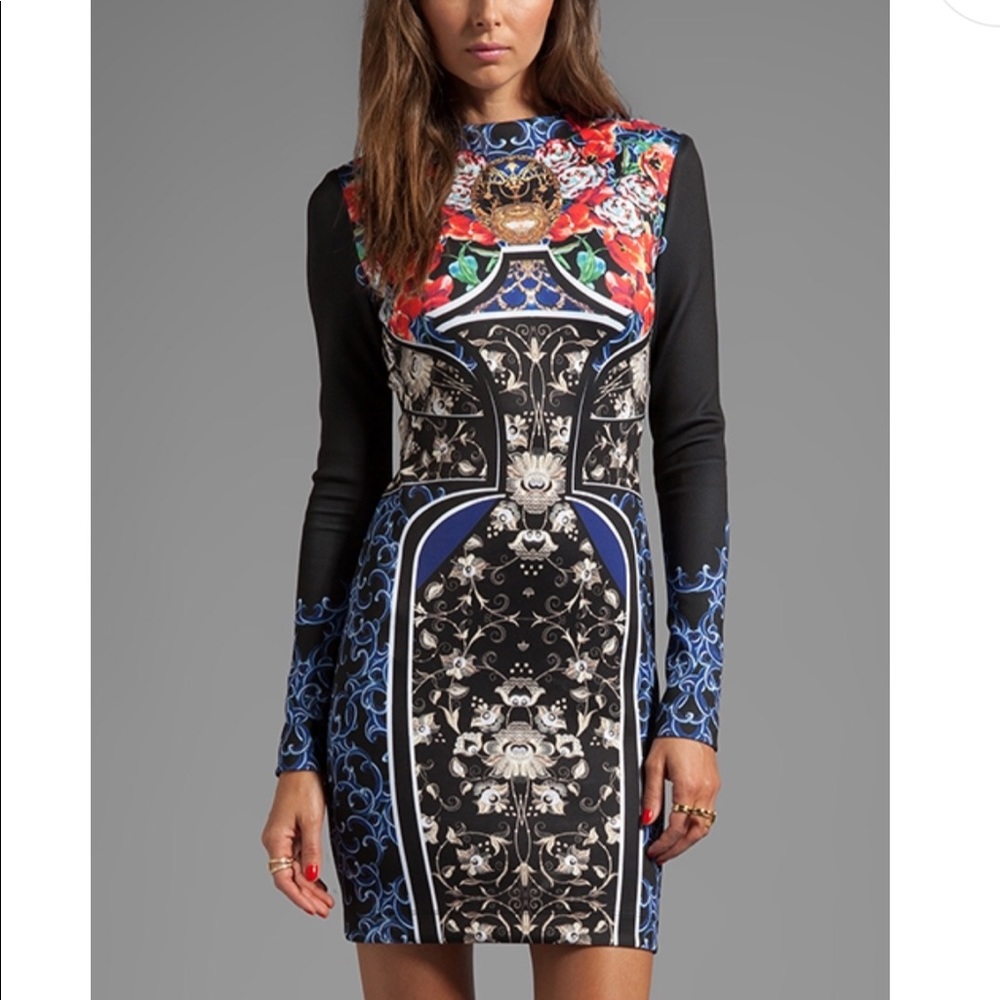 Clover Canyon Royal Egg Vase Neoprene Dress